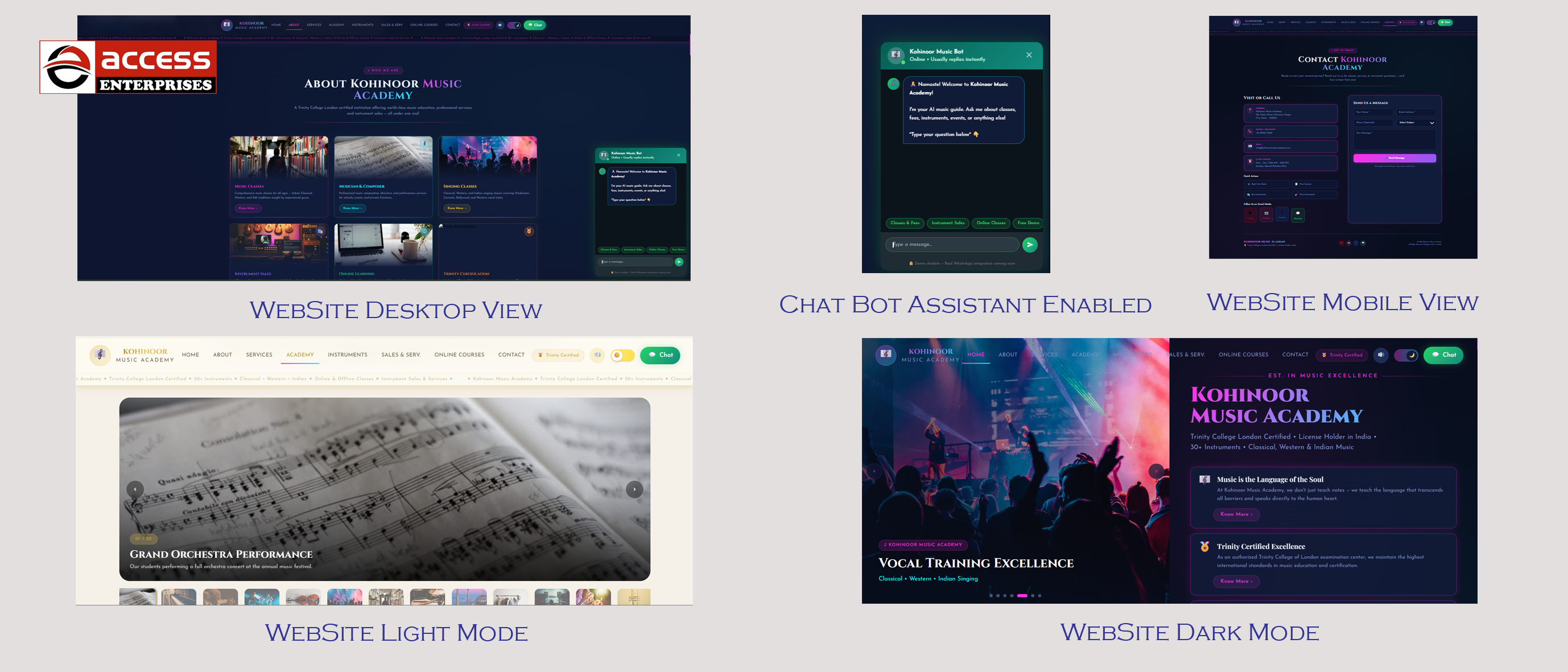 Music Academy Website